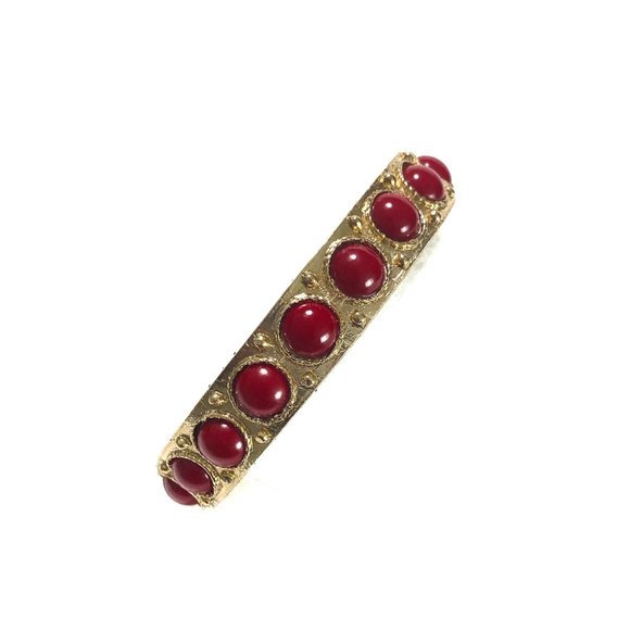 House of Harlow Cabochon Bangle in Red - Picture 4 of 9